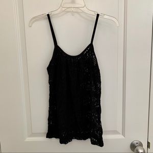 Black Lace Tank Top - NWT